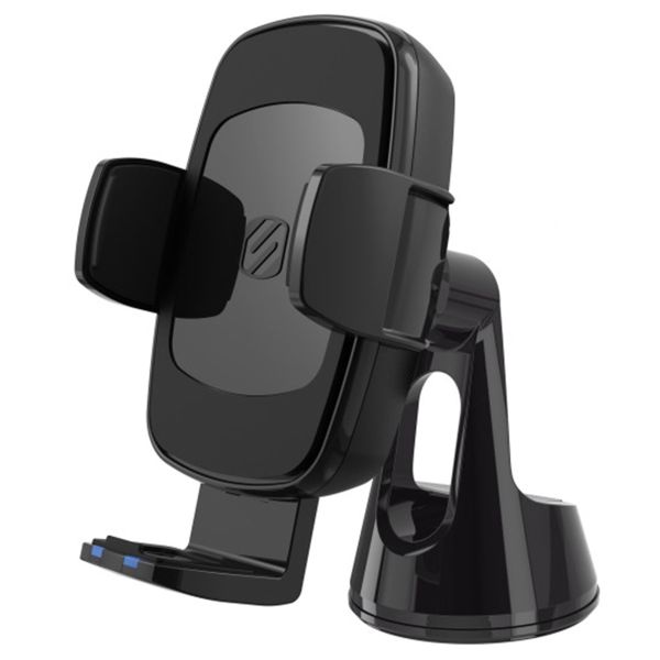 Scosche Wireless Charging Universal phone mount - Support de téléphone de voiture - Tableau de bord / pare-brise / Grille de ventilation - Chargeur sans fil - Noir