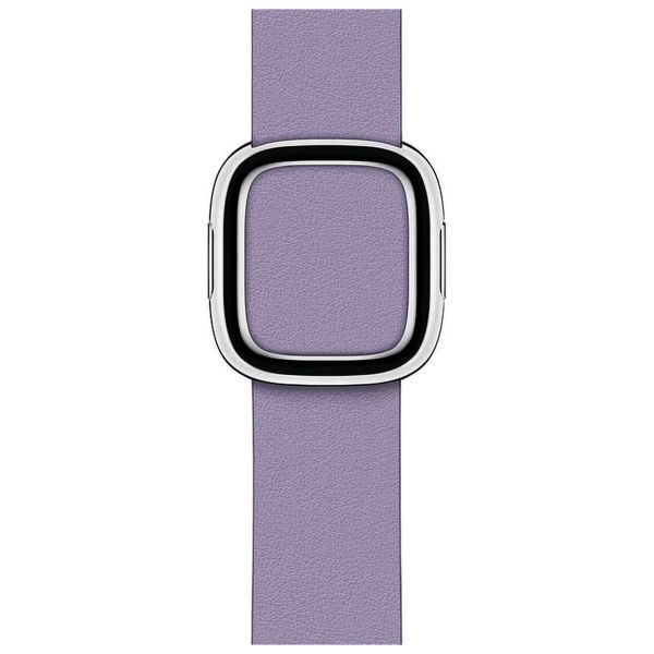 Apple Leather Band Modern Buckle Apple Watch Series 1-9 / SE - 38/40/41 mm - Taille S - Lilas