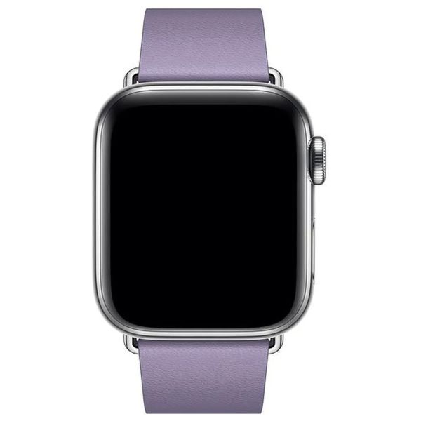 Apple Leather Band Modern Buckle Apple Watch Series 1-9 / SE - 38/40/41 mm - Taille S - Lilas