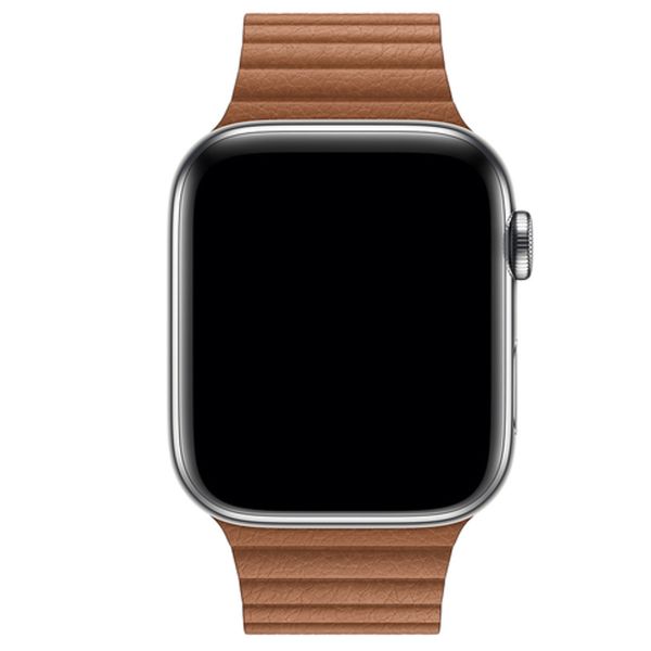 Apple ﻿Leather Loop L Apple Watch Series 1-10 / SE / Ultra (2) - 42/44/45/46/49 mm - Saddle Brown