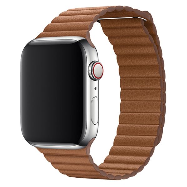 Apple ﻿Leather Loop L Apple Watch Series 1-10 / SE / Ultra (2) - 42/44/45/46/49 mm - Saddle Brown