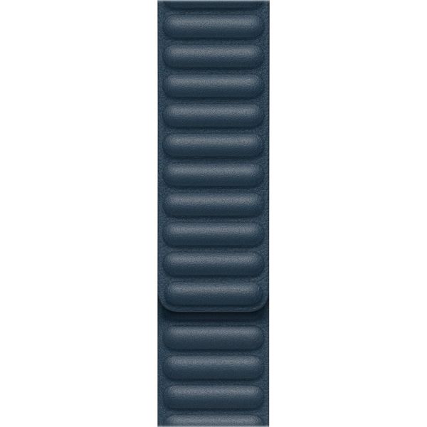 Apple Leather Link Apple Watch Series 1-9 / SE / Ultra (2) - 42/44/45/49mm - Taille M/L - Baltic Blue