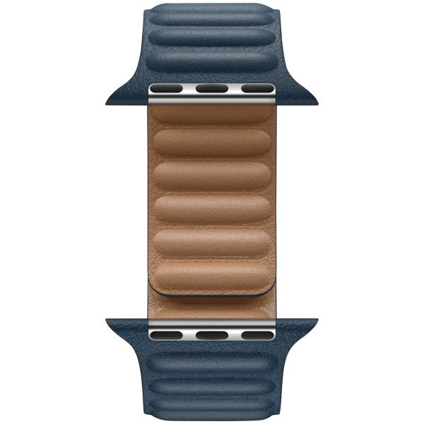 Apple Leather Link Apple Watch Series 1-9 / SE / Ultra (2) - 42/44/45/49mm - Taille M/L - Baltic Blue