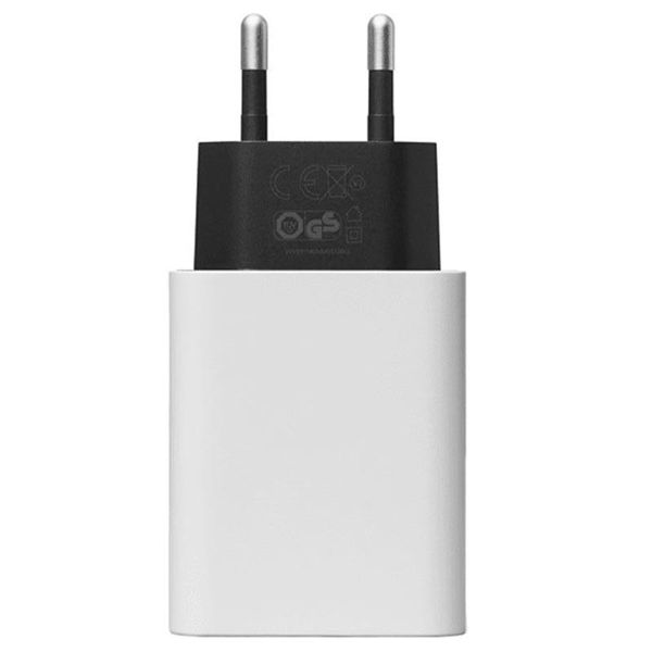 Google Adaptateur secteur d'origine - Chargeur sans câble - Connexion USB-C - 30W - Blanc