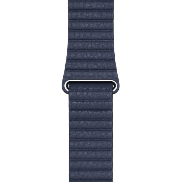 Apple ﻿Leather Loop Apple Watch Series 1-10 / SE / Ultra (2) - 42/44/45/46/49 mm - Taille L - Diver Blue