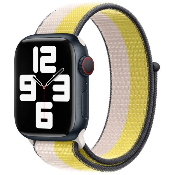 Apple Sport Loop bracelet Apple Watch Series 1-9 / SE - 38/40/41 mm / Series 10 - 42 mm - Oat Milk/Lemon Zest