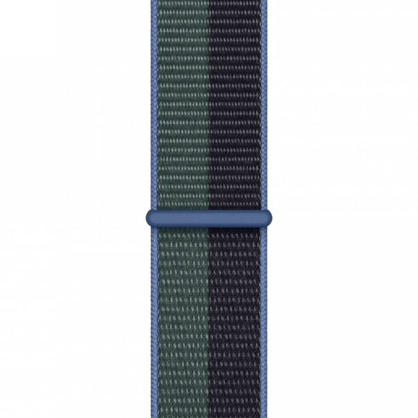 Apple Sport Loop bracelet Apple Watch Series 1-9 / SE - 38/40/41 mm / Series 10 - 42 mm - Midnight/Eucalyptus