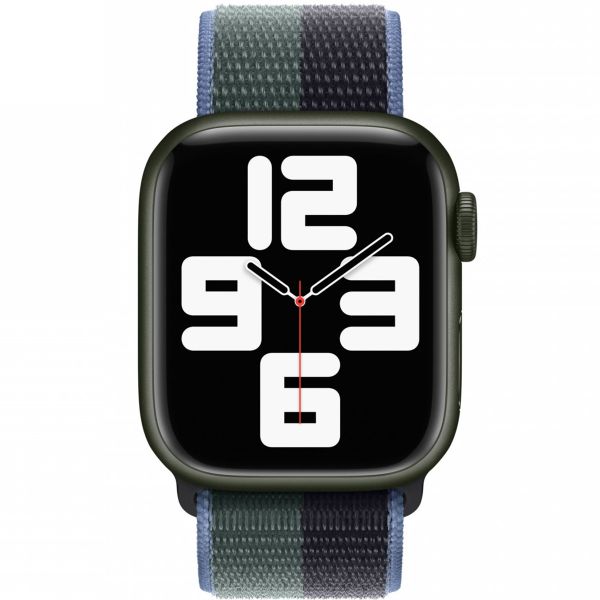 Apple Sport Loop bracelet Apple Watch Series 1-9 / SE - 38/40/41 mm / Series 10 - 42 mm - Midnight/Eucalyptus