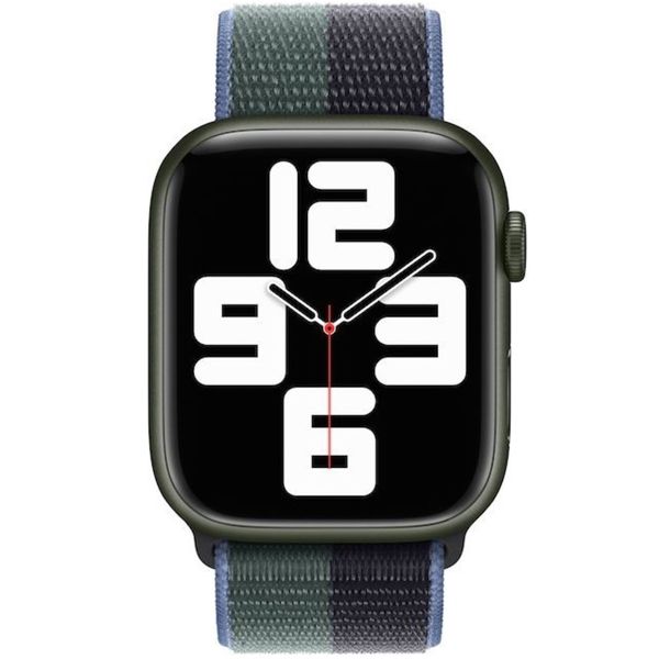 Apple Sport Loop bracelet Apple Watch Series 1-10 / SE / Ultra (2) - 42/44/45/46/49 mm - Midnight/Eucalyptus