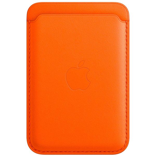 Apple Leather Wallet MagSafe (Apple Wallet 2nd generation) - Orange