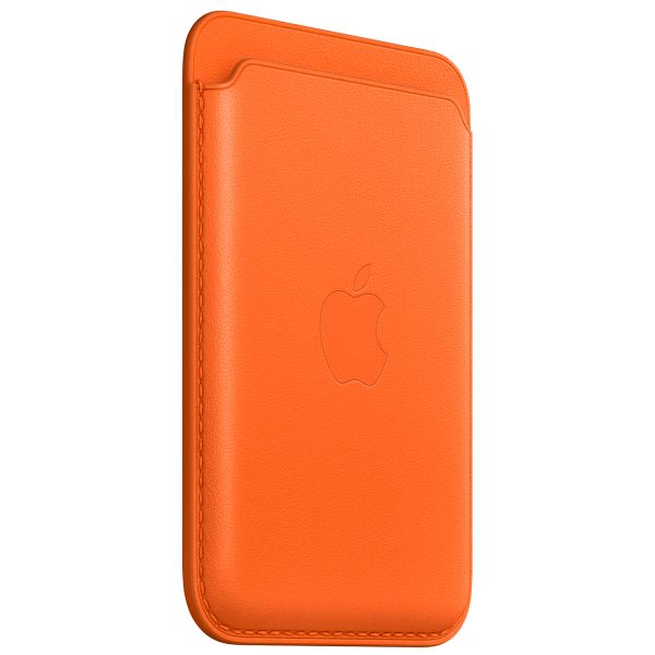 Apple Leather Wallet MagSafe (Apple Wallet 2nd generation) - Orange