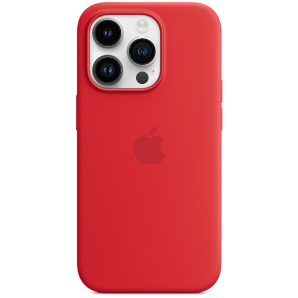 Apple Coque en silicone MagSafe iPhone 14 Pro - Rouge