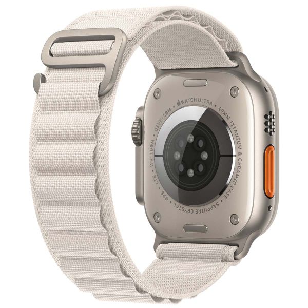 Apple Alpine Loop Band Apple Watch Series 1-9 / SE / Ultra (2) - 42/44/45/49 mm - Taille S - Starlight