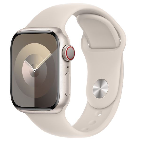 Apple Sport Band Apple Watch Series 1-9 / SE - 38/40/41 mm / Series 10 - 42 mm - Taille S/M - Starlight