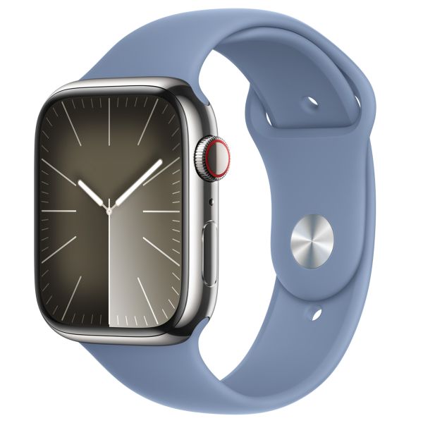 Apple Sport Band Apple Watch Series 1-10 / SE / Ultra (2) - 42/44/45/46/49 mm - Taille M/L - Winter Blue