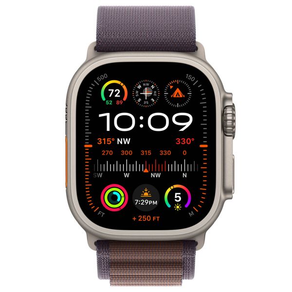 Apple Alpine Loop Band Apple Watch Series 1-9 / SE / Ultra (2) - 42/44/45/49 mm - Taille S - Indigo