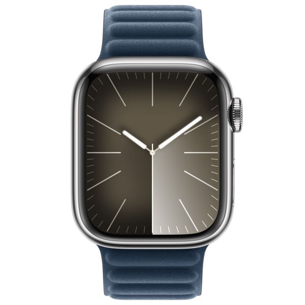 Apple Bracelet à maillons magnétique FineWoven Apple Watch Series 1-9 / SE - 38/40/41 mm - Taille S/M - Pacific Blue