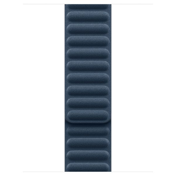 Apple Bracelet à maillons magnétique FineWoven Apple Watch Series 1-9 / SE - 38/40/41 mm / Series 10 - 42 mm - Taille M/L - Pacific Blue