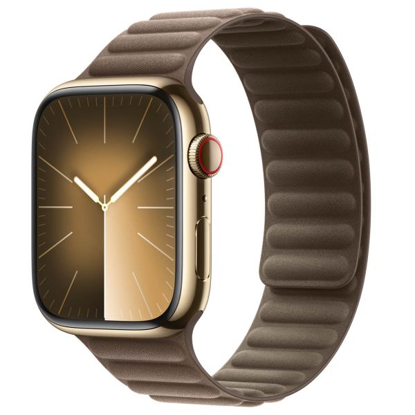 Apple Bracelet à maillons magnétique FineWoven Apple Watch Series 1-9 / SE / Ultra (2) - 42/44/45/49 mm - Taille M/L - Taupe