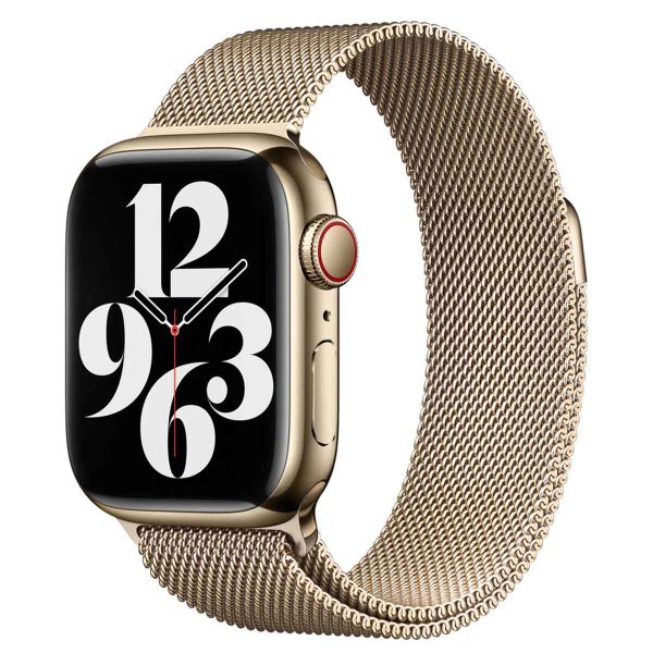 Apple Bracelet à boucle Milanais Apple Watch Series 1-9 / SE - 38/40/41 mm - Gold