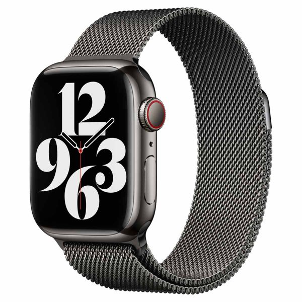 Apple Bracelet à boucle Milanais Apple Watch Series 1-9 / SE - 38/40/41 mm / Series 10 - 42 mm - Graphite