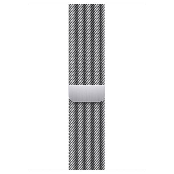 Apple Bracelet à boucle Milanais Apple Watch Series 1-9 / SE / Ultra (2) - 42/44/45/49 mm - Silver