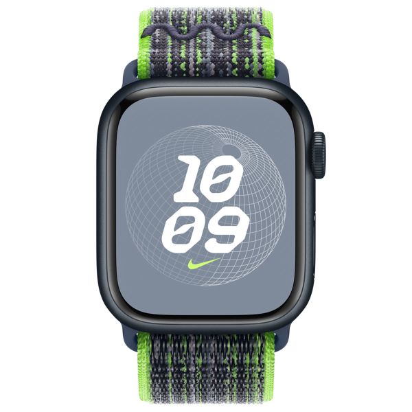 Apple Nike Sport Loop bracelet Apple Watch Series 1-9 / SE - 38/40/41 mm - Bright Green/Blue