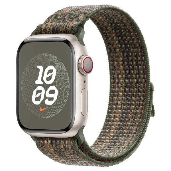 Apple Nike Sport Loop bracelet Apple Watch Series 1-9 / SE - 38/40/41 mm - Sequoia/Orange