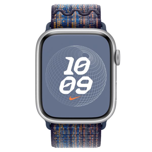 Apple Nike Sport Loop bracelet Apple Watch Series 1-9 / SE / Ultra (2) - 42/44/45/49 mm - Game Royal/Orange