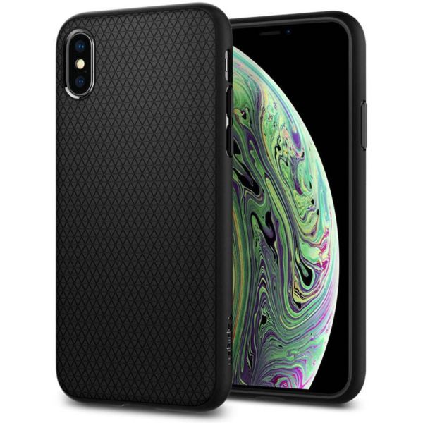 Spigen Coque Liquid Air iPhone Xs / X - Noir