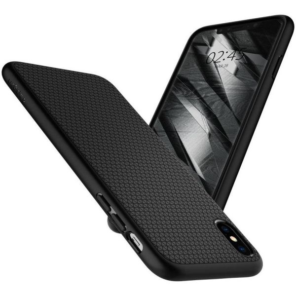 Spigen Coque Liquid Air iPhone Xs / X - Noir