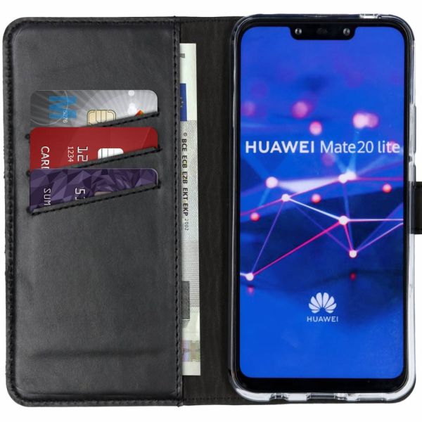 Selencia Étui de téléphone en cuir véritable Huawei Mate 20 Lite