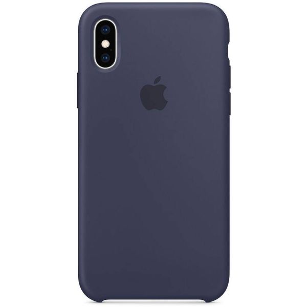 Apple Coque en silicone iPhone Xs / X - Midnight Blue