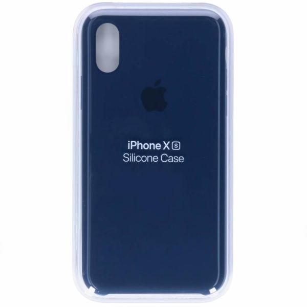 Apple Coque en silicone iPhone Xs / X - Midnight Blue