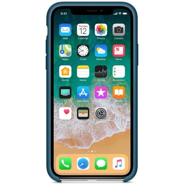 Apple Coque en silicone iPhone X - Cosmos Blue