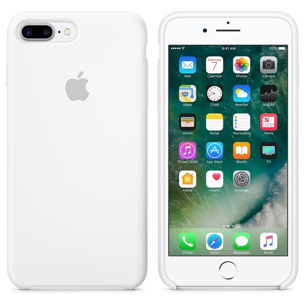 Apple Coque en silicone iPhone 8 Plus / 7 Plus - Blanc