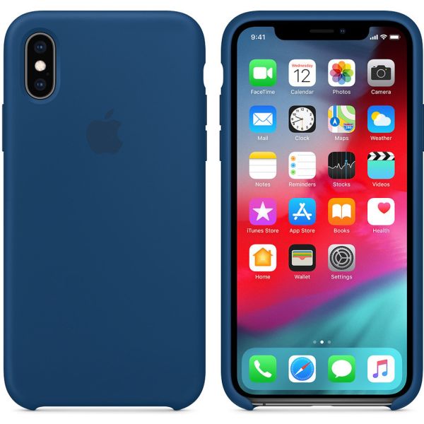 Apple Coque en silicone iPhone Xs / X - Blue Horizon