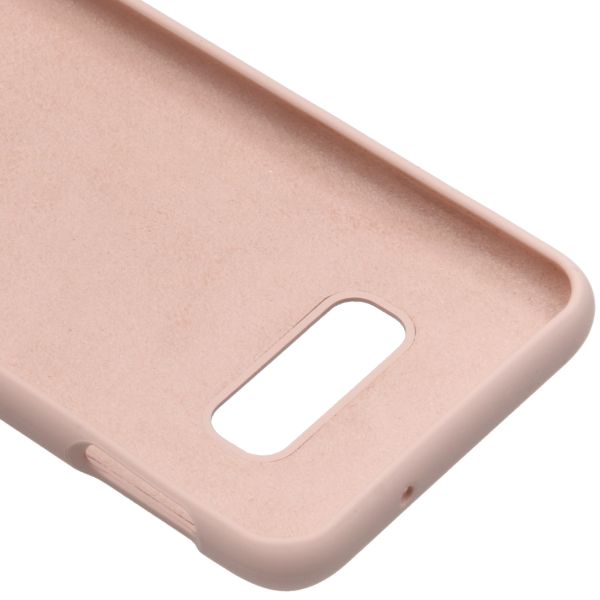 Accezz Coque Liquid Silicone Samsung Galaxy S10e - Rose