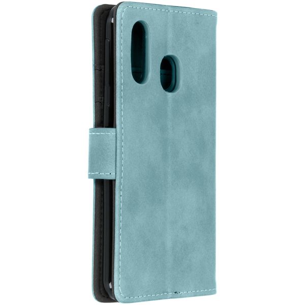 iMoshion Étui de téléphone portefeuille Luxe Galaxy A40 - Bleu clair