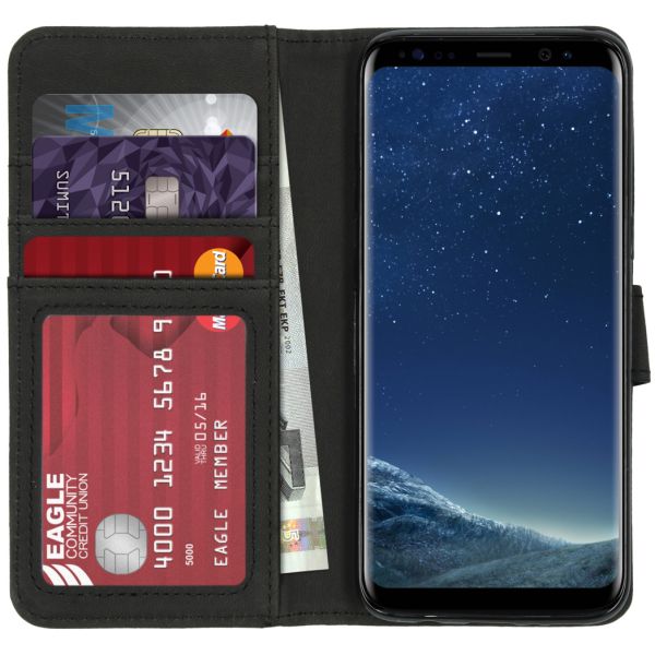 iMoshion Étui de téléphone portefeuille Luxe Galaxy S8 - Noir