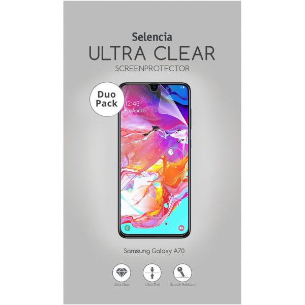 Selencia Protection d'écran Duo Pack Ultra Clear Samsung Galaxy A70