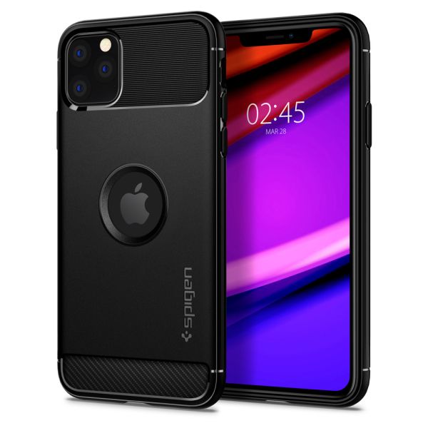 Spigen Coque Rugged Armor iPhone 11 Pro Max - Noir