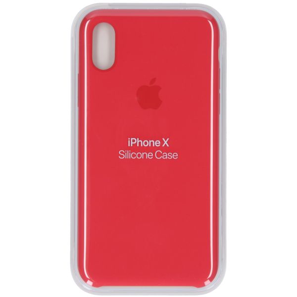 Apple Coque en silicone iPhone X - Red Raspberry