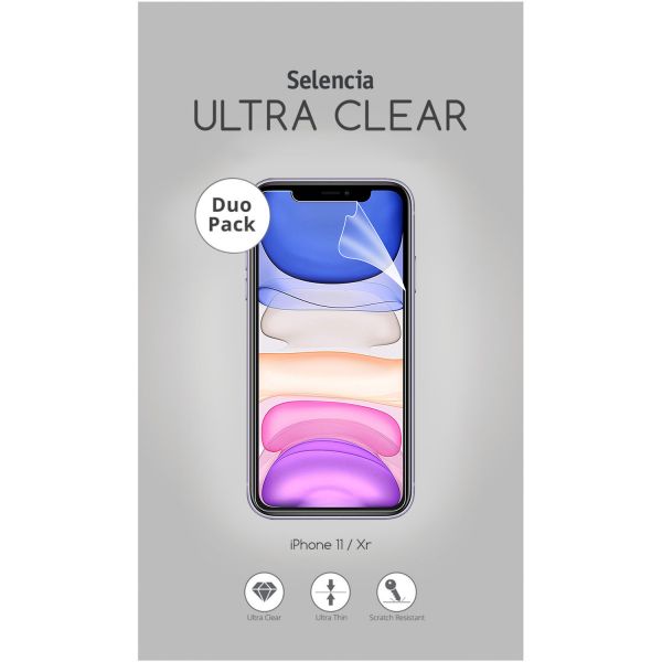 Selencia Protection d'écran Duo Pack Clear iPhone 12 (Pro) / 11 / Xr