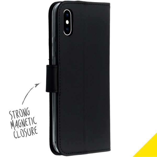 Accezz Étui de téléphone Wallet iPhone Xs / X - Noir