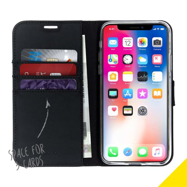 Accezz Étui de téléphone Wallet iPhone Xs / X - Noir