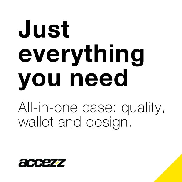 Accezz Étui de téléphone Wallet iPhone Xs / X - Noir