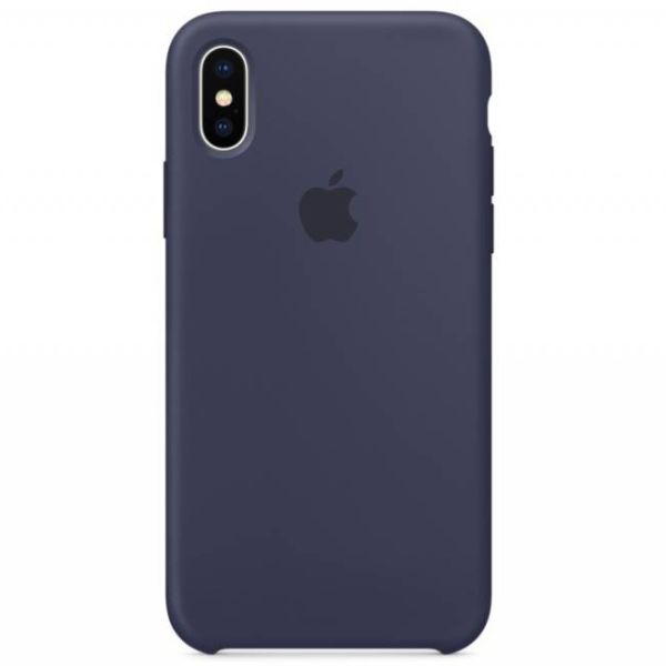 Apple Coque en silicone iPhone X - Midnight Blue