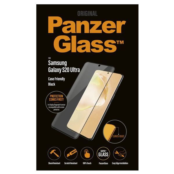 PanzerGlass Protection d'écran en verre trempé Case Friendly Samsung Galaxy S20 Ultra