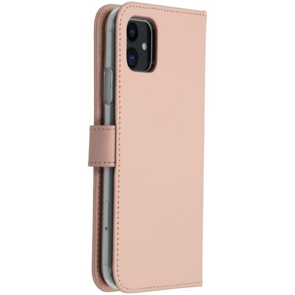 Selencia Étui de téléphone en cuir véritable iPhone 11 - Rose